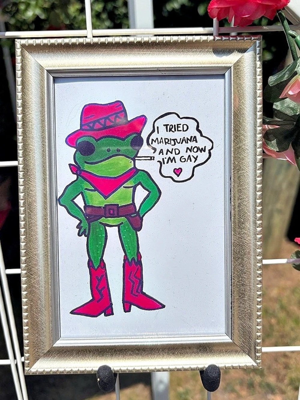 Green & Pink Frog print